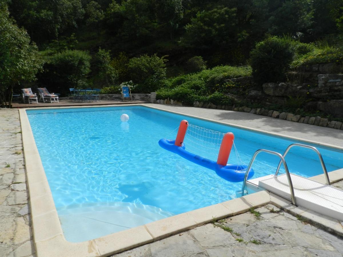 Cros  Chambre Cevennes: Piscine, Lamas, Riviere מראה חיצוני תמונה
