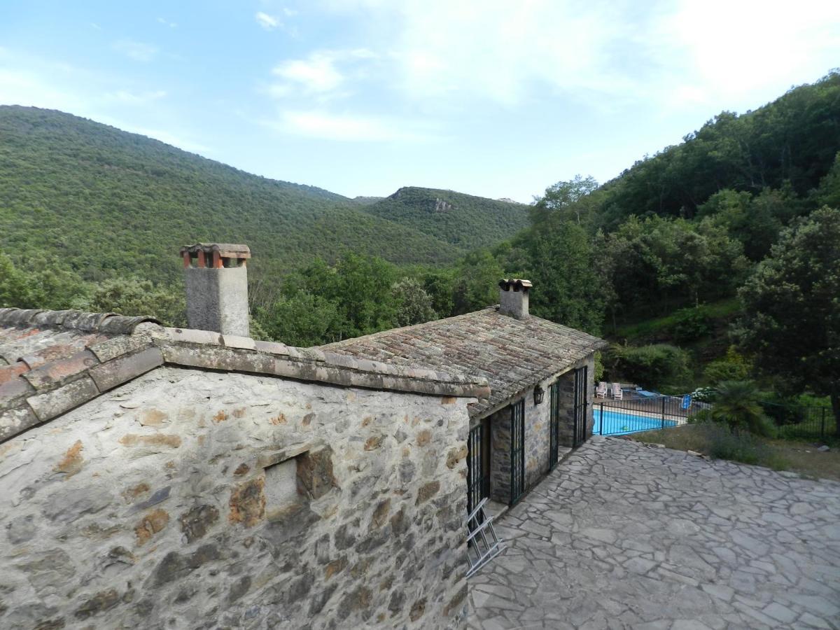 Cros  Chambre Cevennes: Piscine, Lamas, Riviere מראה חיצוני תמונה