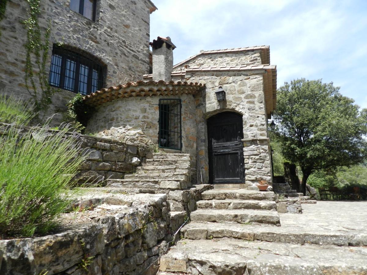 Cros  Chambre Cevennes: Piscine, Lamas, Riviere מראה חיצוני תמונה